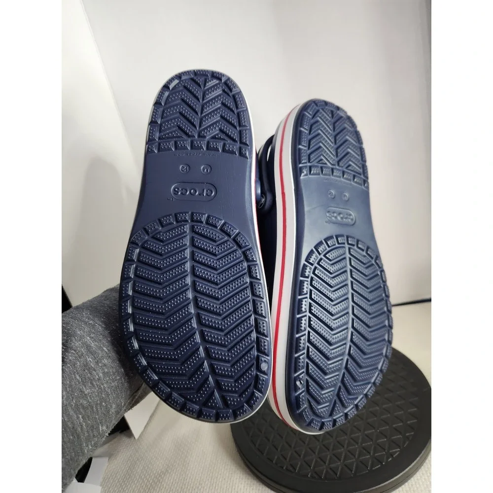 Crocs Bayaband Clog Mens 12 Women 14 Navy Slip‎ On Sandals Classic Authentic NWT